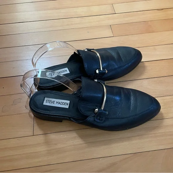 Steve Madden slip on mules size8 Laaura leather upper. - Picture 3 of 4